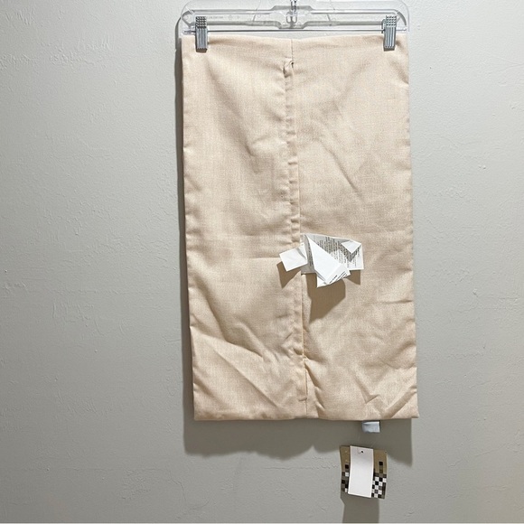 THROW BY MARLO LORENZ Frosted Almond/Gold Foil LORI Pleated Pillow Cover - Picture 4 of 5